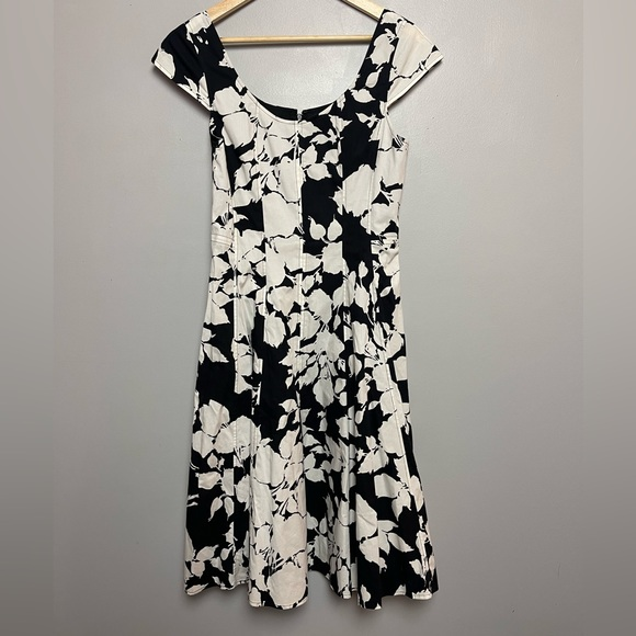 Talbots Black and White‎ Floral Dress - Picture 1 of 9